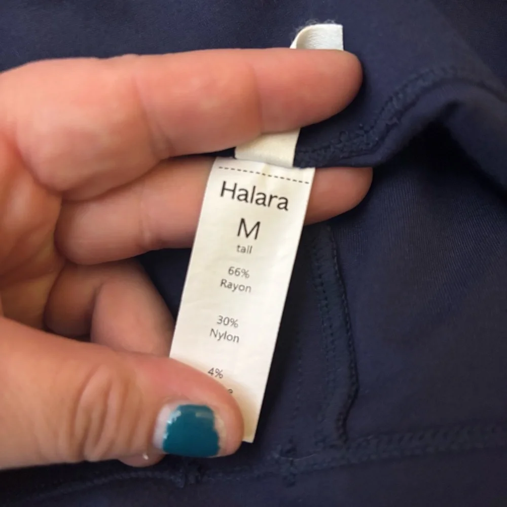 HALARA Women's Navy Flare Pants Size Medium - Picture 4 of 7